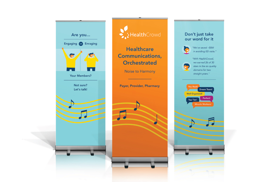 HealthCrowd - Banner Stands