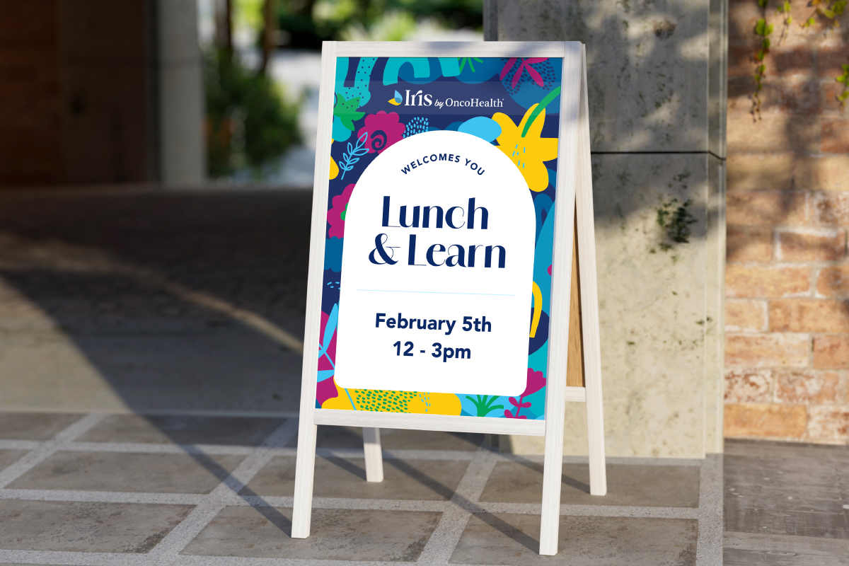 Iris-Lunch & Learn-WelcomeSign